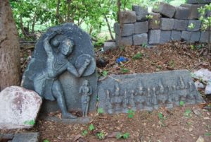 Sculpture of (Broken) saptha matruka