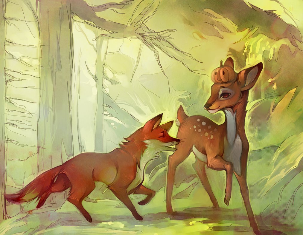 Modern Panchatantra story of fox and deer